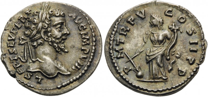Septimius Severus, 193-211. Denarius (Silver, 18 mm, 3.56 g, 12 h), Laodicea ad ...