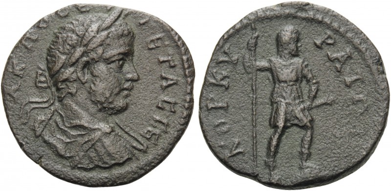 CORCYRA. Corcyra . Geta, 209-211. Diassarion (Bronze, 22 mm, 6.00 g, 2 h). AK ΠO...
