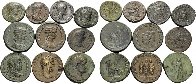 Clodius Albinus, Septimius Severus, Julia Domna, Caracalla and Geta. (Bronze, 19...