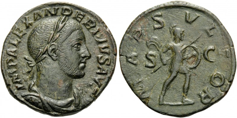 Severus Alexander, 222-235. Sestertius (Orichalcum, 29 mm, 16.17 g, 12 h), Rome,...