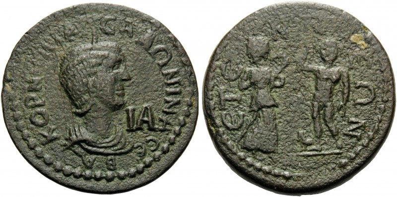 PISIDIA. Etenna . Salonina, Augusta, 254-268. (Bronze, 30 mm, 19.39 g, 12 h), 10...