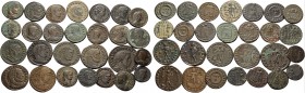 House of Constantine and Licinius. (Bronze, 98.00 g). Lot of 27 AE of the House of Constantine and Licinius: Constantine I (8, including 1 Caesar); Fa...