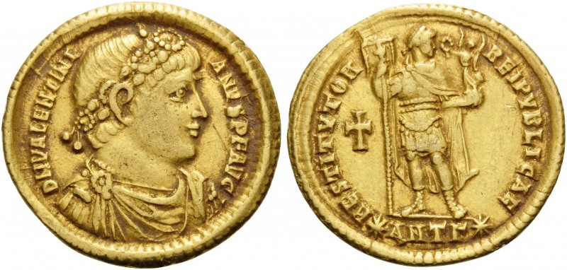 Valentinian I, 364-375. Solidus (Gold, 21 mm, 4.46 g, 6 h), Antioch, 3rd officin...