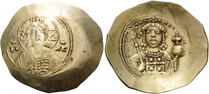 Michael VII Ducas, 1071-1078. Histamenon (Electrum, 29 mm, 4.49 g, 6 h), Constan...