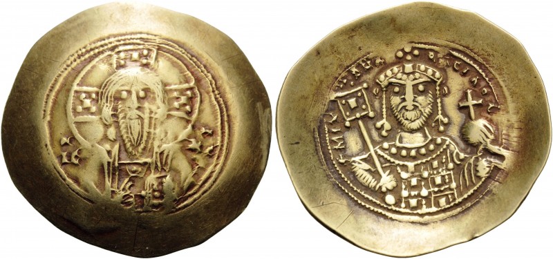 Michael VII Ducas, 1071-1078. Histamenon (Electrum, 29 mm, 4.22 g, 6 h), Constan...