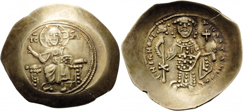 Nicephorus III Botaniates, 1078-1081. Histamenon (Electrum, 29 mm, 4.44 g, 6 h),...