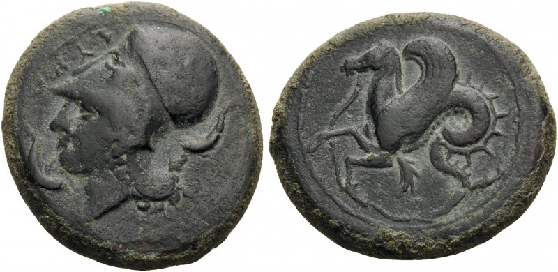 SICILY. Syracuse . Dionysios I, 405-367 BC. Litra (Bronze, 21 mm, 7.01 g, 9 h), ...