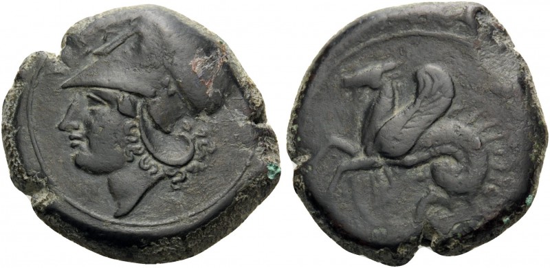 SICILY. Syracuse . Dionysios I, 405-367 BC. Litra (Bronze, 21 mm, 7.49 g, 9 h), ...
