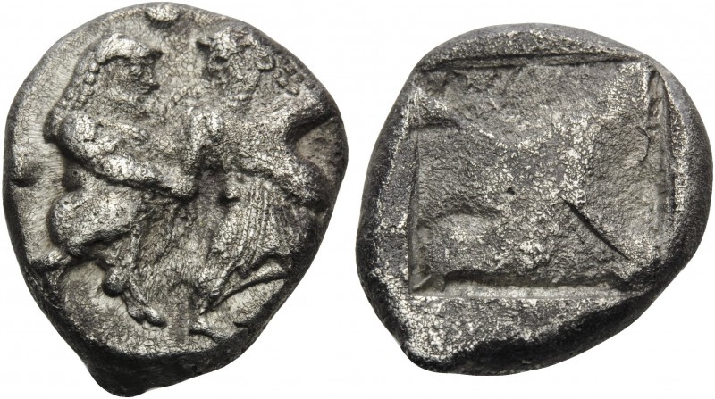 THRACO-MACEDONIAN REGION. Siris . Circa 525-480 BC. Stater (Silver, 18 mm, 9.78 ...