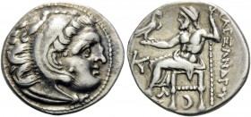 KINGS OF MACEDON. Alexander III ‘the Great’, 336-323 BC. Drachm (Silver, 18 mm, 4.30 g, 11 h), struck under Antigonos I Monophthalmos, Kolophon, c. 31...