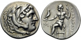 KINGS OF MACEDON. Alexander III ‘the Great’, 336-323 BC. Drachm (Silver, 18 mm, 4.24 g), Stuck posthumously, Miletos, c. 295/0-275/0 BC. Head of Herak...