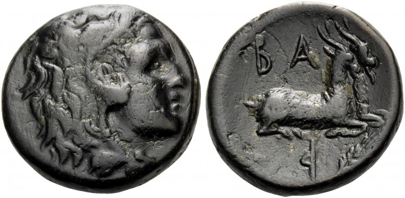 KINGS OF MACEDON. Philip V, 221-179 BC. (Bronze, 20 mm, 9.19 g, 8 h), circa 186-...