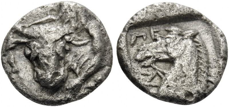 THESSALY. Pelinna . Circa 462/1-460 BC. Obol (Silver, 10 mm, 0.86 g, 6 h). Half-...