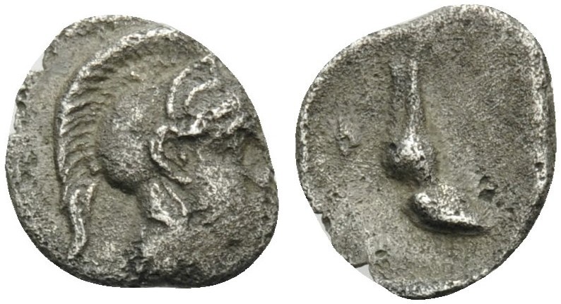 THESSALY. Pharsalos . Circa 440-425 BC. Tetartemorion (Silver, 7 mm, 0.19 g, 6 h...