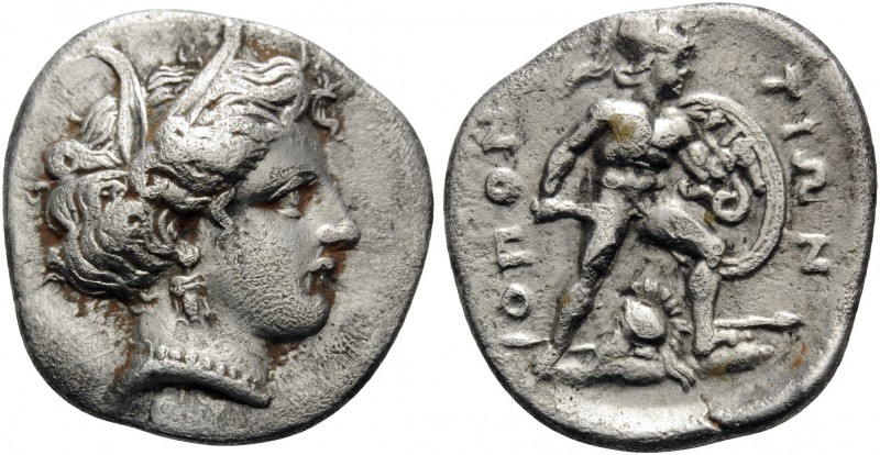 LOKRIS. Lokris Opuntii . Circa 360-350 BC. Hemidrachm (Silver, 16 mm, 2.48 g, 12...