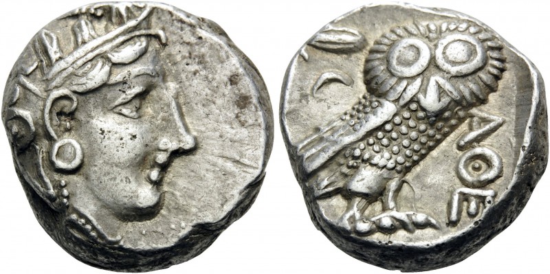 ATTICA. Athens . Circa 355-294 BC. Tetradrachm (Silver, 24 mm, 17.21 g, 7 h). He...