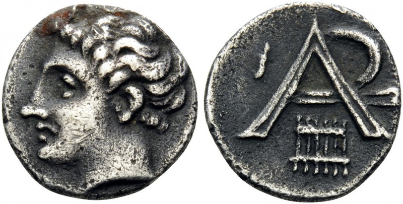 ARKADIA, Arkadian League. Circa 330-275 BC. Obol (Silver, 11 mm, 0.84 g, 12 h), ...