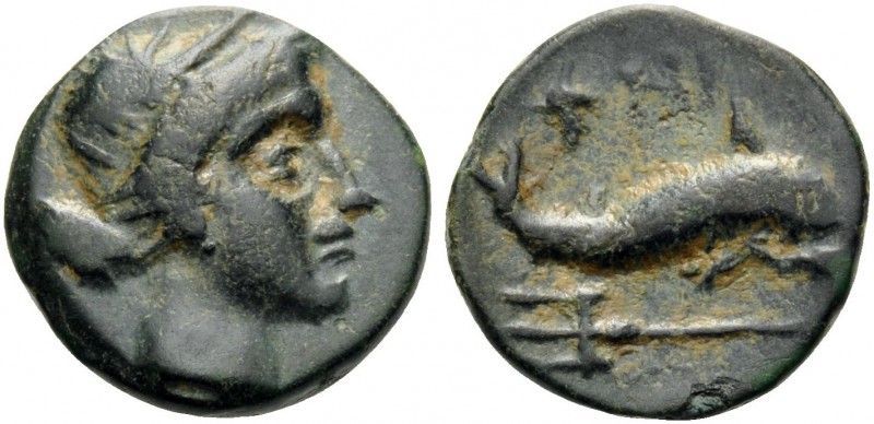 ISLANDS OFF CARIA, Nysiros. mid 4th-late 3rd centuries BC. Chalkous (Bronze, 10 ...