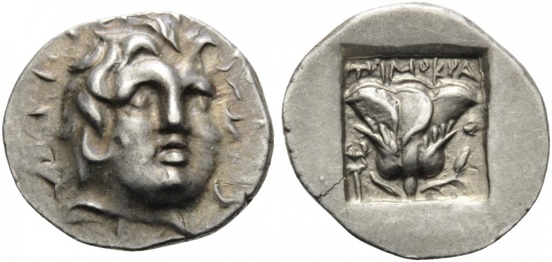 ISLANDS OFF CARIA, Rhodos. Rhodes . Circa 150-125 BC. Hemidrachm (Silver, 12 mm,...