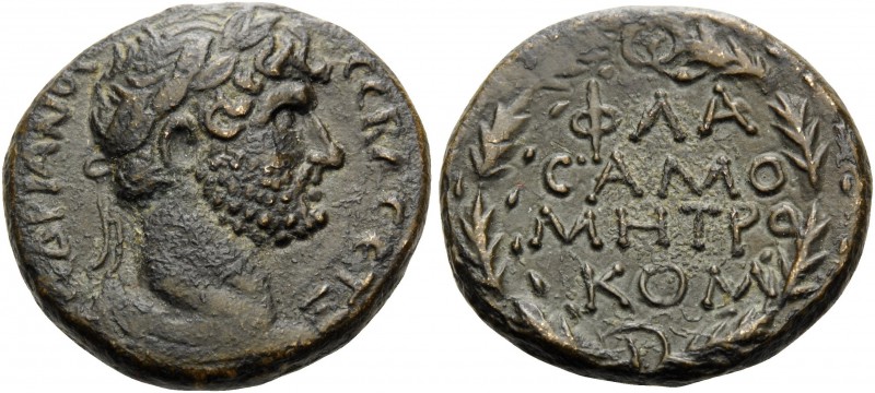 COMMAGENE. Samosata . Hadrian, 117-138. (Bronze, 18 mm, 4.62 g, 6 h), year 60 = ...
