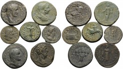 LOT OF 7 ROMAN PROVINCIAL COINS. (Bronze, 59.78 g). 1 . Moesia Inferior, Nicopolis ad Istrum. Elagabalus.
 2 . Thrace, Pautalia. Marcus Aurelius. 3 ....