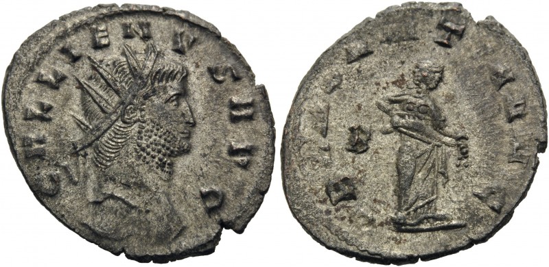 Gallienus, 253-268. Antoninianus (Billon, 23 mm, 3.40 g, 6 h), Rome, 265-267. GA...