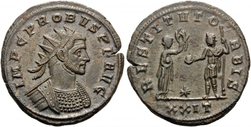 Probus, 276-282. Antoninianus (Billon, 21 mm, 4.52 g, 1 h), Siscia, 278. IMP C P...