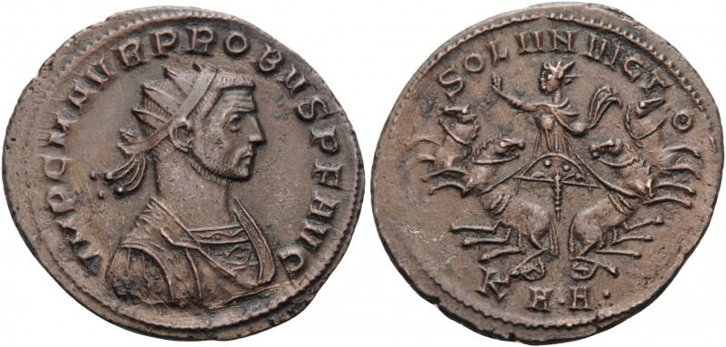 Probus, 276-282. Antoninianus (Billon, 24 mm, 3.71 g, 6 h), Serdica, 277. IMP C ...