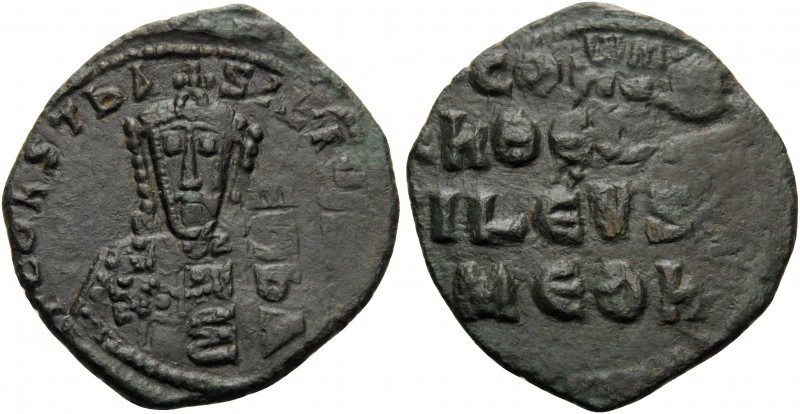 Constantine VII Porphyrogenitus, 913-959. Follis (Bronze, 26 mm, 5.49 g, 6 h), C...