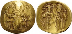 John III Ducas (Vatatzes), emperor of Nicaea, 1222-1254. Hyperpyron (Gold, 25 mm, 4.32 g, 6 h), Magnesia, 1232-1254 (?). CI ( sic! ) - XC Christ enthr...