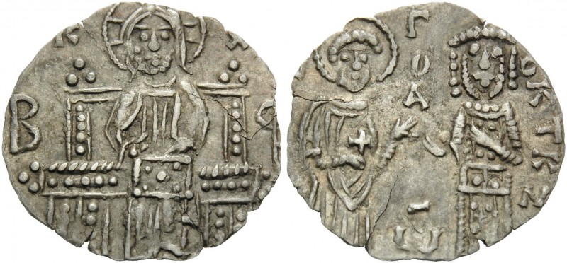 John VI Cantacuzene, second reign, 1353-1354. Basilikon (Silver, 16 mm, 0.66 g, ...