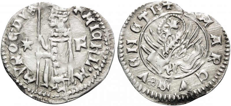 ITALY. Venezia (Venice) . Michele Morosini, 1382. (Silver, 17 mm, 0.50 g, 11 h),...