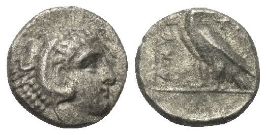 Königreich Makedonien. Amyntas III. (393 - 369 v. Chr.).

 Hemidrachme (Silber...