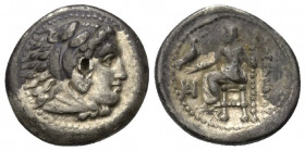 Königreich Makedonien. Alexander III. der Große (336 - 323 v. Chr.).

 Drachme (Silber). Ca. 325 - 323 v. Chr. Milet.
Vs: Kopf des jugendlichen Her...