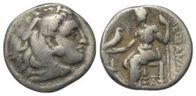 Königreich Makedonien. Alexander III. der Große (336 - 323 v. Chr.).

 Drachme (Silber). Ca. 323 - 317 v. Chr. Sardeis.
Vs: Kopf des jugendlichen H...