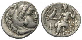 Königreich Makedonien. Alexander III. der Große (336 - 323 v. Chr.).

 Drachme (Silber). Ca. 323 - 317 v. Chr. Sardeis.
Vs: Kopf des jugendlichen H...