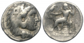 Königreich Makedonien. Alexander III. der Große (336 - 323 v. Chr.).

 Tetradrachme (Silber). Ca. 311 - 300 v. Chr. Arados ?.
Vs: Kopf des jugendli...