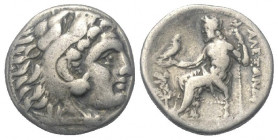 Königreich Makedonien. Alexander III. der Große (336 - 323 v. Chr.).

 Drachme (Silber). Ca. 310 - 301 v. Chr. Lampsakos.
Vs: Kopf des jugendlichen...