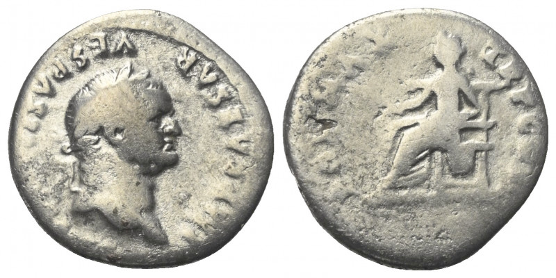 Vespasianus (69 - 79 n. Chr.).

 Denar (Silber). 75 n. Chr. Rom.
Vs: IMP CAES...