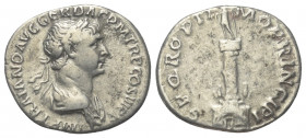 Traianus (98 - 117 n. Chr.).

 Denar (Silber). 112 - 114 n. Chr. Rom.
Vs: IMP TRAIANO AVG GER DAC P M TR P COS VI P P. Büste mit Lorbeerkranz und P...