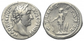 Hadrianus (117 - 138 n. Chr.).

 Denar (Silber). 133 n. Chr. Rom.
Vs: HADRIANVS AVG COS III P P. Kopf mit Lorbeerkranz rechts.
Rs: TELLVS STABIL. ...
