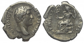 Hadrianus (117 - 138 n. Chr.).

 Denar (Silber). 138 n. Chr. Rom.
Vs: HADRIANVS AVG COS III P P. Kopf rechts.
Rs: VENERIS FELICIS. Venus mit Cupid...