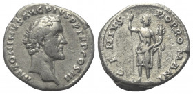 Antoninus Pius (138 - 161 n. Chr.).

 Denar (Silber). 140 - 143 n. Chr. Rom.
Vs: ANTONINVS AVG PIVS P P TR P COS III. Kopf rechts.
Rs: GENIVS POP ...