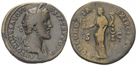 Antoninus Pius (138 - 161 n. Chr.).

 Sesterz. 141 - 143 n. Chr. Rom.
Vs: ANTONINVS AVG PIVS P P TR P COS III. Büste mit Lorbeerkranz und Paludamen...