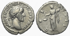 Antoninus Pius (138 - 161 n. Chr.).

 Denar (Silber). 151 - 152 n. Chr. Rom.
Vs: ANTONINVS AVG PIVS P P TR P XV. Kopf mit Lorbeerkranz rechts.
Rs:...