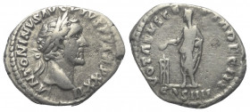 Antoninus Pius (138 - 161 n. Chr.).

 Denar (Silber). 158 - 159 n. Chr. Rom.
Vs: ANTONINVS AVG PIVS P P TR P XXII. Kopf mit Lorbeerkranz rechts.
R...