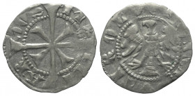 Tirol - Grafschaft. Meinhard II. (1271 - 1295).

 Zwainziger (Silber).
Vs: ME-IN-AR-DUS um Doppelkreuz.
Rs: + (Rosette) COMES (Rosette) TIROL um A...