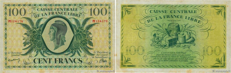Country : FRENCH EQUATORIAL AFRICA 
Face Value : 100 Francs  
Date : (07 mai 194...