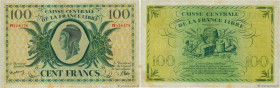 Country : FRENCH EQUATORIAL AFRICA 
Face Value : 100 Francs  
Date : (07 mai 1946) 
Period/Province/Bank : Caisse Centrale de la France Libre 
French ...
