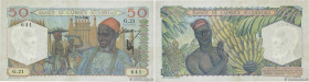 Country : FRENCH WEST AFRICA (1895-1958) 
Face Value : 50 Francs  
Date : 27 septembre 1944 
Period/Province/Bank : Banque de l'Afrique Occidentale 
C...